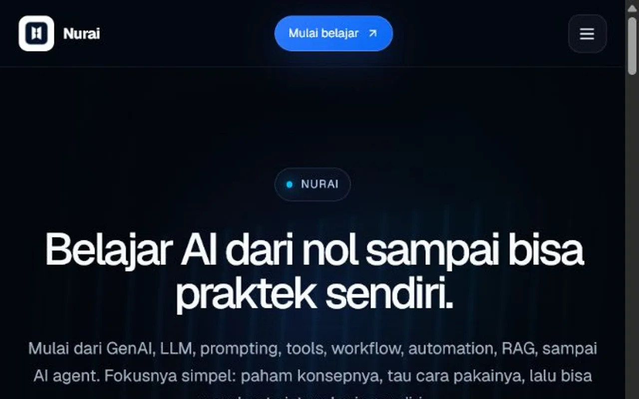 Nurai Labs homepage screenshot